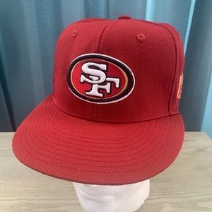 NFL SF 49ers Fitted Hat Sz 7 1/8